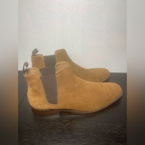 Aldo Men's Chelsea Boots, Preowned, No Box, Suede Leather Low Cut Boots, Sz 10.5
